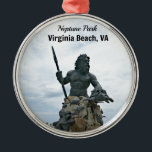 Ornement En Métal King Neptune Park, Virginia Beach, VA<br><div class="desc">Près de la statue du roi Neptune,  au parc Neptune,  Virginia Beach,  VA.</div>