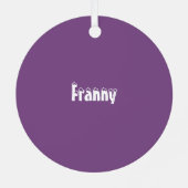 Ornement En Métal KiniArt Mini Schnauzer (Verso)