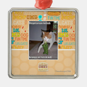 Ornement En Métal Kitteh végétarien