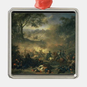 Ornement En Métal La bataille de Poltava en 1709, 1717
