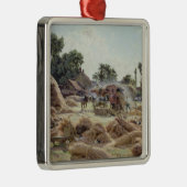 Ornement En Métal La batteuse 1896 (Droite)