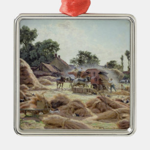 Ornement En Métal La batteuse 1896