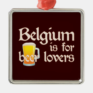 Ornement En Métal La Belgique est pour des amants de bière