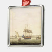 Ornement En Métal La frégate "surprise" devant l'Ancre outre de (Gauche)