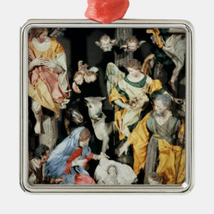 Ornement En Métal La nativité, faite à Naples