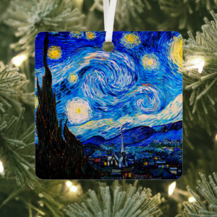 Ornement En Métal La nuit étoilée par Vincent Van Gogh