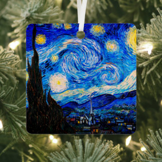 Ornement En Métal La nuit étoilée par Vincent Van Gogh