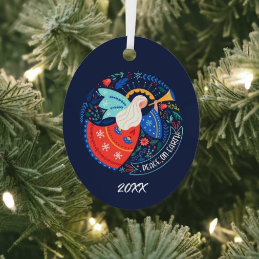 Ornement En Métal La paix sur Terre Angel Design (Insitu)