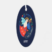 Ornement En Métal La paix sur Terre Angel Design (Avant gauche)