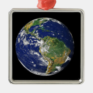 Ornement En Métal La pleine terre montrant l'Amérique du Sud