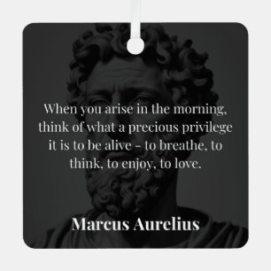 Ornement En Métal La réflexion matinale de Marcus Aurelius