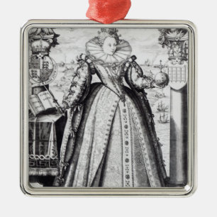 Ornement En Métal La Reine Elizabeth I 1596