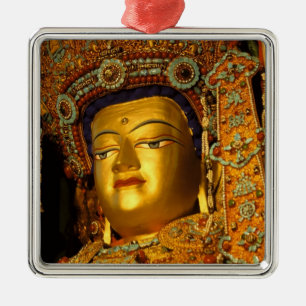 Ornement En Métal La statue gilded Jowo Bouddha, temple de Jokhang,