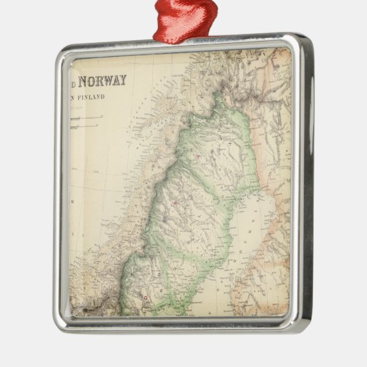 Ornement En Métal La Suède et la Norvège 7 (Gauche)