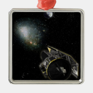 Ornement En Métal La terre, un objet de manière laiteuse