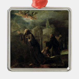 Ornement En Métal La vision de St Francis de Paola