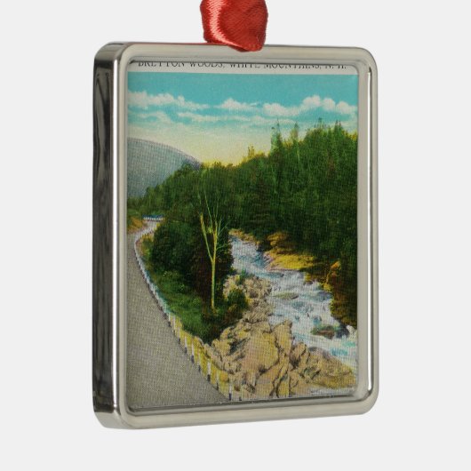 Ornement En Métal La vue de l'Ammonoosuc abaissent des automnes (Droite)