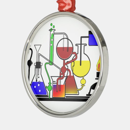 ORNEMENT EN MÉTAL LAB WARE - LABORATOIRE GLASSWARE MAD SCIENTIFIQUE (Gauche)