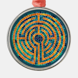 Ornement En Métal LABYRINTH II Premium Round Orament