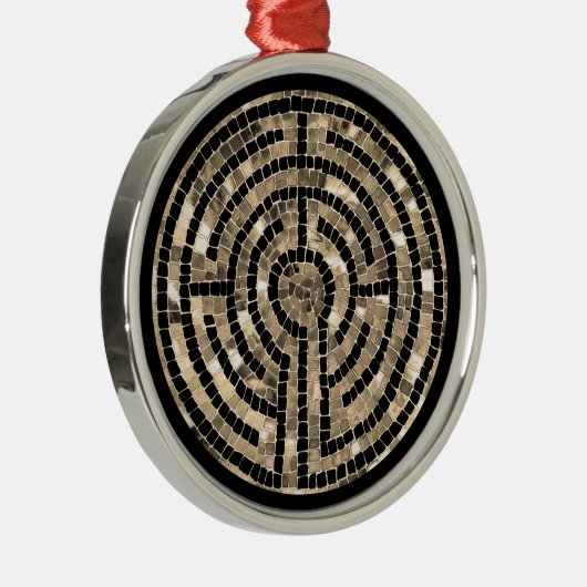 Ornement En Métal LABYRINTH V Premium Round Orament (Droite)