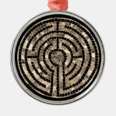 Ornement En Métal LABYRINTH V Premium Round Orament (Devant)