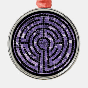 Ornement En Métal LABYRINTH VI Premium Round Orament