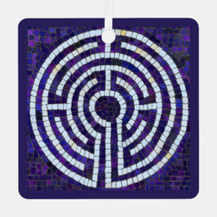 Ornement En Métal LABYRINTHE VIII Ornement Métal Carré