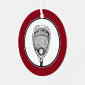 Ornement En Métal Lacrosse Goalie (Avant gauche)