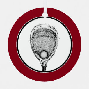 Ornement En Métal Lacrosse Goalie