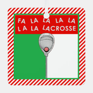 Ornement En Métal Lacrosse Goalie Cadeau personnalisé
