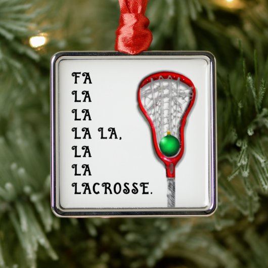Ornement En Métal Lacrosse Holiday Keepsaké cadeau (Arbre)
