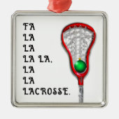 Ornement En Métal Lacrosse Holiday Keepsaké cadeau (Devant)