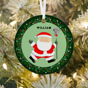 Ornement En Métal Lacrosse Noël Collectible 2024