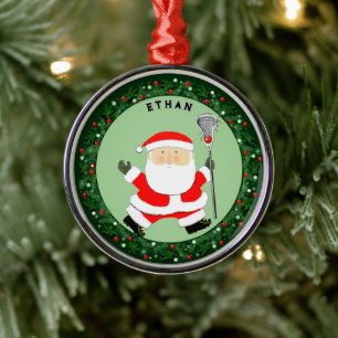 Ornement En Métal Lacrosse Noël Collectible 2025