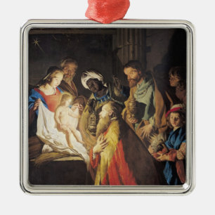 Ornement En Métal L'adoration des Magi 2