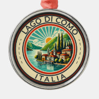 Lago di Como Italia Illustration Insigne d'Art de 