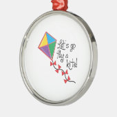 Ornement En Métal Laisse aller mouche un cerf-volant (Gauche)