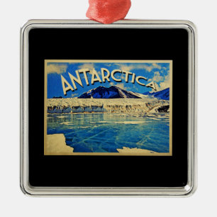 Ornement En Métal L'Antarctique vintage Pôle du sud