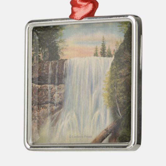 Ornement En Métal L'argent tombe sur la crique argentée, vue de (Gauche)