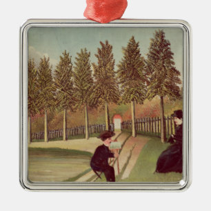 Ornement En Métal L'artiste peignant son épouse, 1900-05