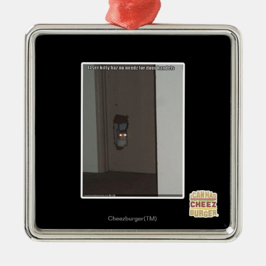 Ornement En Métal Laser Kitty (Devant)