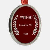 Ornement En Métal Lauriers faits sur commande de gagnant (Droite)