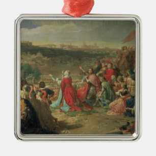 Ornement En Métal L'automne de Grenade en 1492, 1890