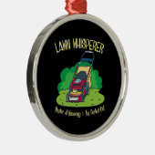 Ornement En Métal Lawn Mower - Lawn Whisperer (Droite)