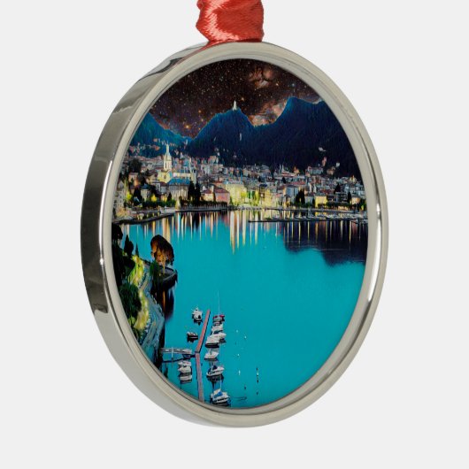 Ornement En Métal ldp COMO - Lac - Panorama (Droite)