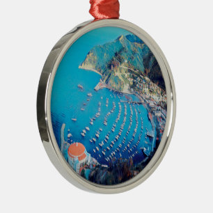 Ornement En Métal ldp PÈRE NOËL CATALINA Island - Californie - port