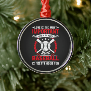 Ornement En Métal Le baseball est plutôt bien