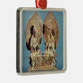 Ornement En Métal Le Buddhas Prabhutaratna et Sakyamuni (Droite)