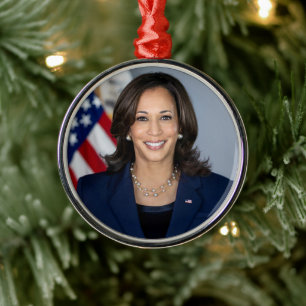 Ornement En Métal Le candidat du président Kamala Harris US 2024