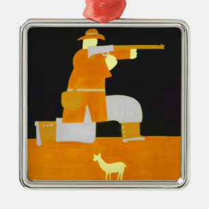 Ornement En Métal Le chasseur 1998